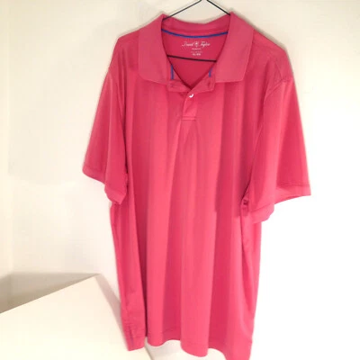 Polo de golf David Taylor Resort rosa manga corta para hombre talla XL  Foto 1 de 4