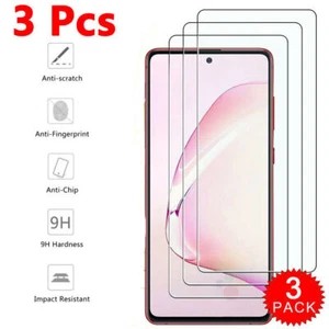3 Pcs Screen Protector HD For Samsung Galaxy Note 10 20 S10 Lite Tempered Glass - Photo 1 sur 13
