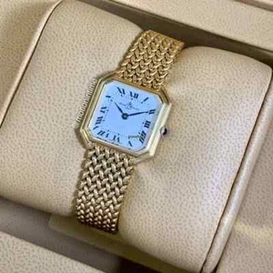Baume & Mercier Vintage Manual Wind White Dial Yellow Gold on Bracelet - Picture 1 of 1