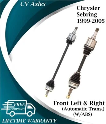 Eje CV delantero izquierdo y derecho OE para Chrysler Sebring 1999-2005 garantía de por vida Foto 1 de 4