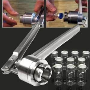 Flaconcini e tappi da 10 ml e 20 mm fiala crimpatrice manuale sigillatura a mano NUOVO - Foto 1 di 7