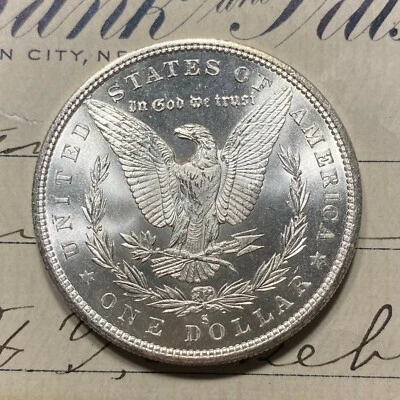 ✯ GEM BU S Dólar de plata Morgan de OBW Roll Estate Hoard ✯ S como nuevo sin circular ✯ Foto 1 de 3
