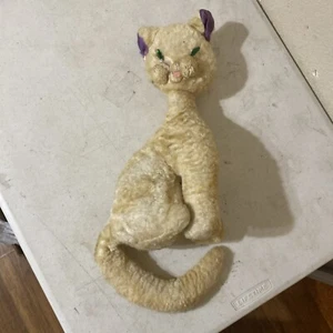 Vintage 1960's Dollcraft Laverne & Shirley Boo Boo Kitty Stuffed White Plush - Picture 1 of 24