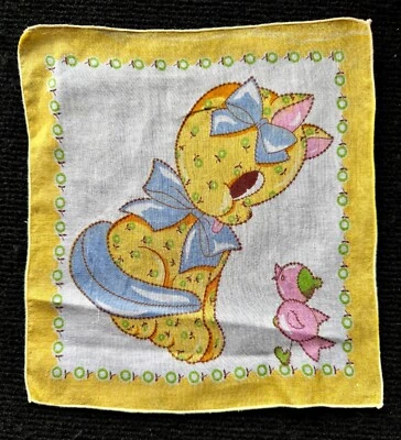 Винтажный детский душ Hankie для несовершеннолетних новинка детская комната котенок птица - Изображение 1 из 2