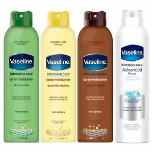 Vaseline Intensive Care Spray Moisturiser, Aloe/Essential/Cocoa/Advanced, 190ml - Picture 1 of 52