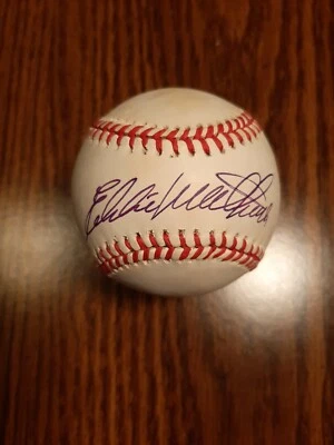 Eddie Mathews Signed Auto ONL Baseball PSA/DNA Certified Autograph - Image 1 of 4