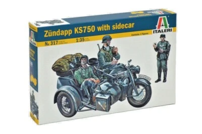 ITALERI 317, Zündapp KS750 With Sidecar, Scala 1:3 5 - Immagine 1 di 4