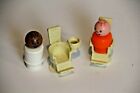 Fisher Price Little People Vintage Doctor Dentist Barber 2 Chairs And People Guc