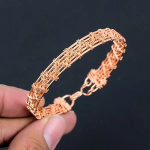 Vinatge Ethnic Handmade Copper Wire Warpped Adjustable Bangle Jewelry ZS 02 - Picture 1 of 4
