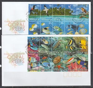 Cocos (Keeling) Is. Scott 344 FDC - arrecifes de coral - Imagen 1 de 1