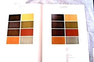Tabla de colores interior de propietarios de Mercedes w107 w123 folleto de ventas 380sl 300cd w126 - Imagen 1 de 4