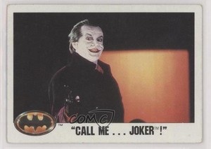 1989 Topps Batman The Joker Call Me Joker! #42 6e9
