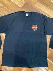 Mens LA County Fire Dept Bomberos 2XL Long Sleeve shirt New - Picture 1 of 7