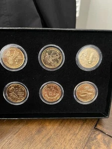 gold plated 2009 district of columbia and u.s. territories coin set - Picture 1 of 4