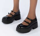Melissa Farah Black Shoes Size 5. Bnib. Lolita Kawaii Harajuku Cosplay Vegan