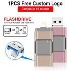 64GB USB 3.0 Flash Drive Memory Photo Stick for iPhone Android iPad Type C 3 IN