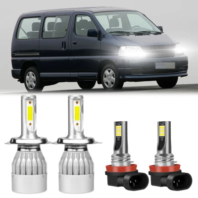 4X For Toyota HiAce 2006-2022 Combo Headlight High/Low Beam Fog Light 4X Bulbs - Image 1 of 4