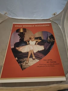 1962 Star Weekly Magazine April 1962 Jayne Mansfield Cover VF+ - Picture 1 of 2