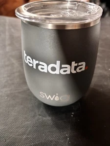 Swig Life 12oz Teradata Wine Tumbler – Insulated Stainless Steel Black NWT - Picture 1 of 4