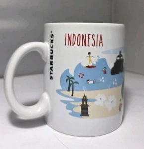 Starbucks Indonesia Series 16oz Mug Coffee Cup 2014 RARE - Picture 1 of 9