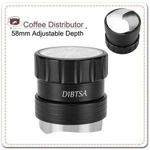 Distribuidor de café espresso 58 mm nivelador calibrado base de 3 hojas profundidad ajustable - Imagen 1 de 12