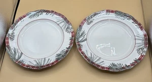 Robert Stanley Home Collection Pine Lodge 10.5 Inch Plates Set Of 2 - Picture 1 of 8