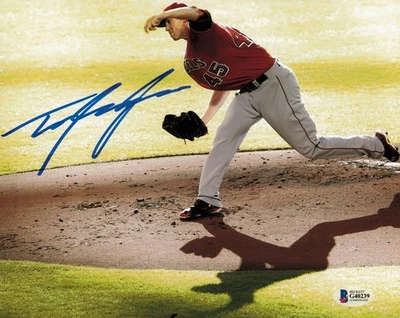 Tyler Skaggs Autographed Signed 8x10 Photo California Angels Beckett BAS #G40239 - Image 1 of 2