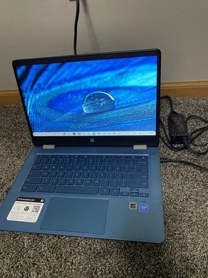Portátil HP ChromeBook X360 azul 64 GB en excelente estado y carga súper rápido Foto 1 de 4