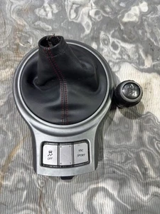 2013-2020 SCION FR-S SHIFTER SURROUND TRIM BOOT BLACK/SILVER, OEM - Picture 1 of 3