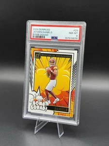 2024 PANINI DONRUSS JAYDEN DANIELS RC BOMB SQUAD PSA 8 NM- MT 🔥 - Picture 1 of 2