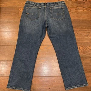 Ariat Rebar Jeans Mens 40X30 Actual 39”Blue M4 Relaxed Boot Cut WorkWear Western - Picture 1 of 9