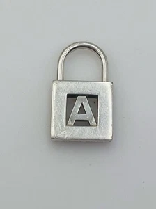 Tiffany & Co. Plata Esterlina Inicial Letra A Alfabeto Candado Dije Colgante - Imagen 1 de 5