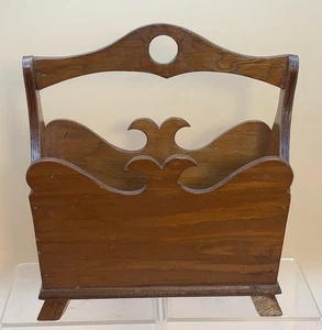 Child Size Wooden Sewing Caddy Pen Holder Organizer Hand Made - Picture 1 of 7