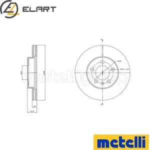 2x BRAKE DISC 23-1843C FOR SKODA SCALAKAMIQFABIAIV VW POLOVI SEAT AUDI - Picture 1 of 6