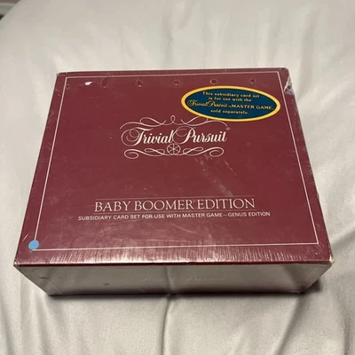 Trivial Pursuit Baby Boomer Edition Set 1983 Vintage Sealed 1,000 Cards No 10. - Image 1 of 4
