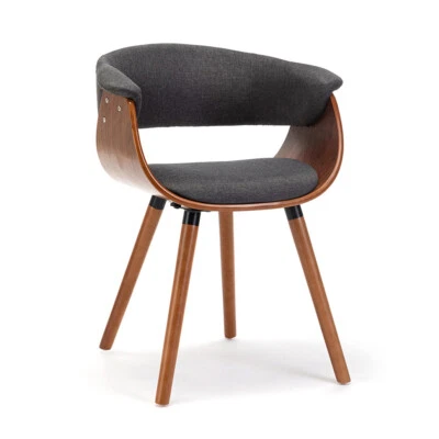 Essstuhl Küchenstuhl Stuhl Esszimmerstühle Holzstuhl Wohnzimmer Leinen Sessel - Bild 1 von 4