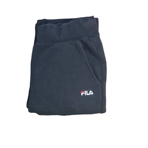 Mens Fila Black Joggers Elastic Waist and Hem Draw String Tie - Picture 1 of 5