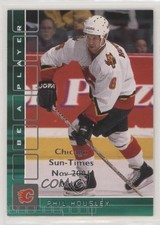 2001 ITG Be A Player Memorabilia Emerald Chicago Sun-Times Nov /10 Phil Housley