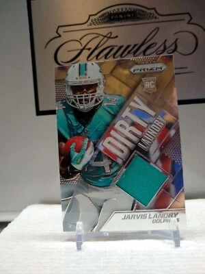 2014 Panini Prizm Jarvis Landry RC Dirty Laundry Jersey/Patch #DL-JL - Image 1 of 2