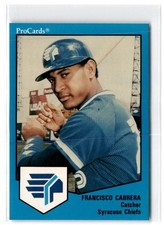 1989 ProCards Francisco Cabrera #791 Syracuse Chiefs Baseball Card
