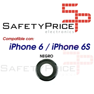 Lente iPhone 6 / 6S Camara Trasera Cristal Negro Adhesivo REF926 - Bild 1 von 2