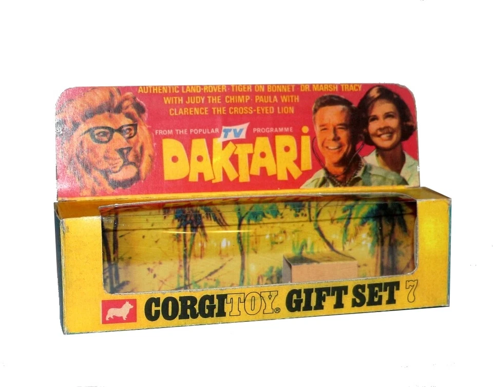 Corgi toys boîte box repro gift set 7 Daktari