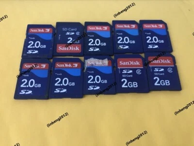 10PCS  Genuine SanDisk 2GB SD Memory card - Image 1 of 2