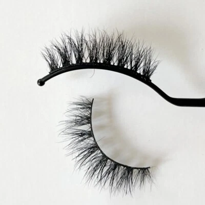 1 Pair Mink Lashes Mink Eyelashes Natural Hair 15mm Lashes Wispy Fluffy USA SELL - Image 1 of 3