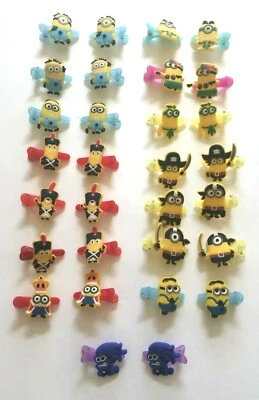 Lazos para el cabello hechos a mano - Películas para niños - Minions - Pinzas para el cabello Foto 1 de 3