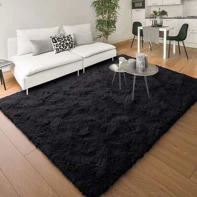 Modern Fluffy Area Rugs Non Slip Shaggy Floor Mat Carpet for Bedroom Living Room - Image 1 of 4