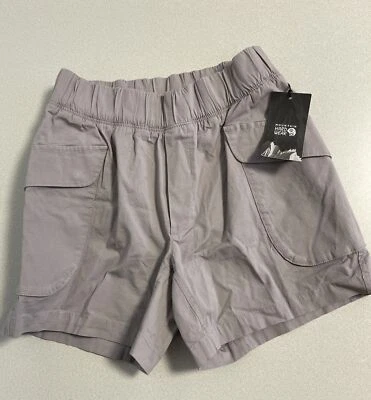 Mountain Hardwear женщин XS серый грузовой каскад пропуск шорты новый с Ярлыками эластичный шнурок - Изображение 1 из 4