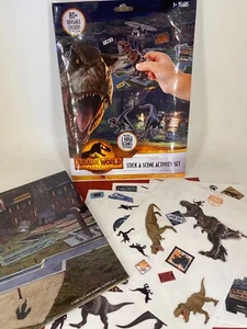☆ Jurassic World ☆ Stick a Scene : Vinyl Reusable Activity Set - Picture 1 of 7