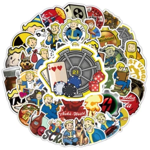 50pcs Game Fallout Stickers Decals For Guitar Laptop Luggage Skateboard Helmet - Picture 1 of 10