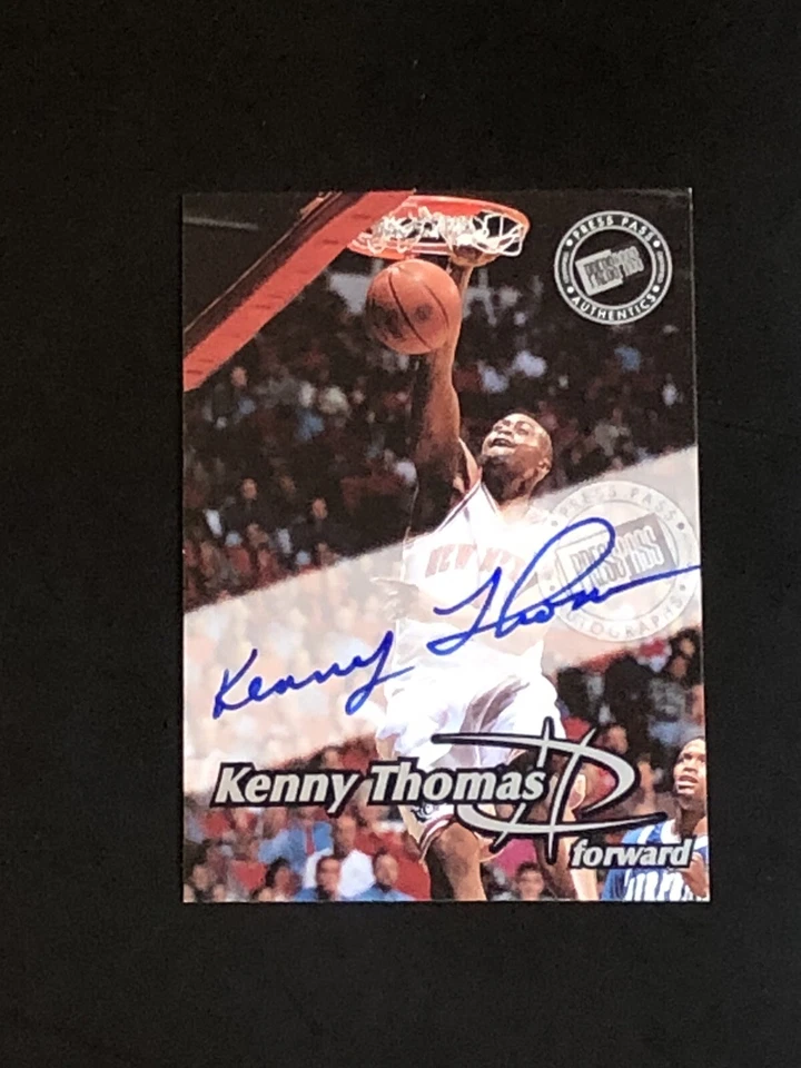 Autógrafos autênticos de basquete Press Pass 1999 Kenny Thomas - Imagem 1 de 1